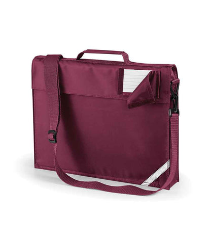Quadra Junior Book Bag with Strap in Burgundy