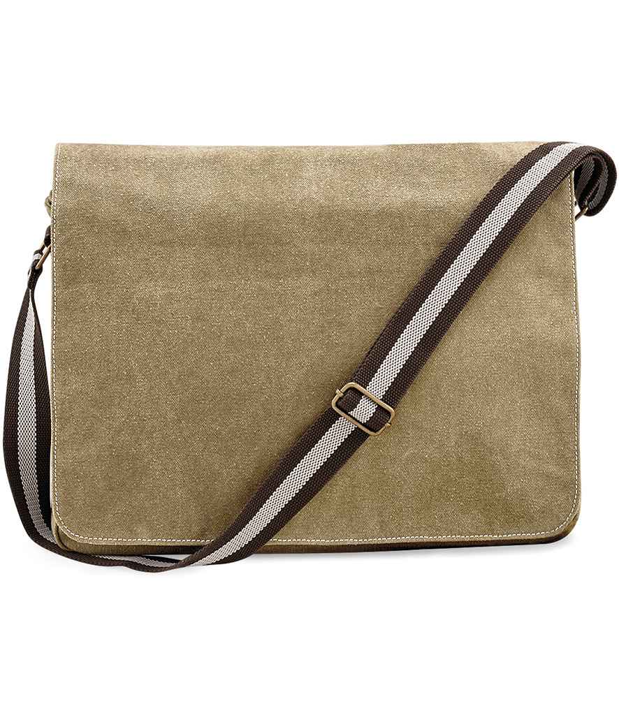 Quadra Vintage Canvas Despatch Bag in Sahara