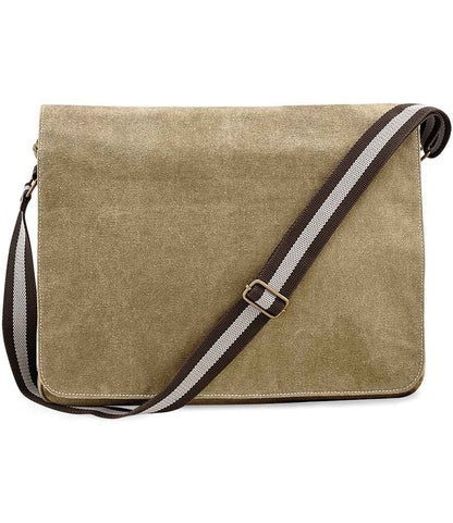 Quadra Vintage Canvas Despatch Bag in Sahara