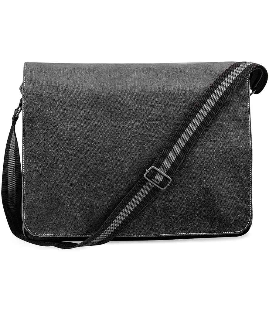 Quadra Vintage Canvas Despatch Bag - model image