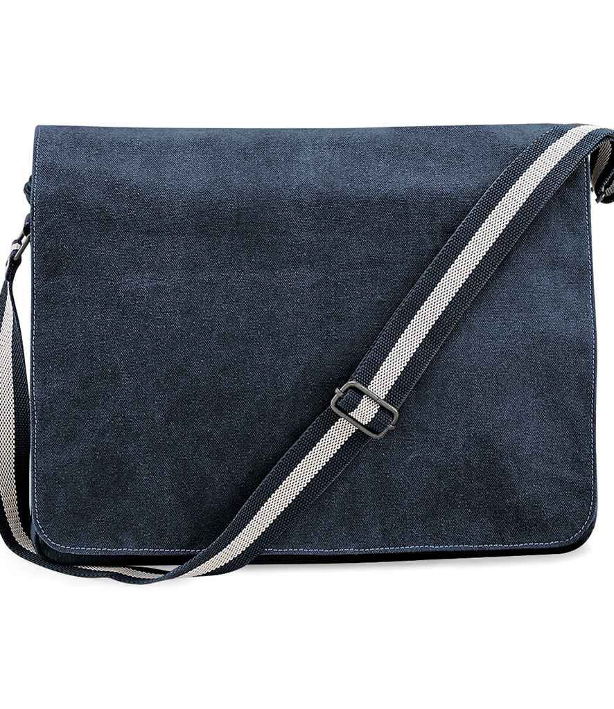 Quadra Vintage Canvas Despatch Bag in Vintage Oxford Navy