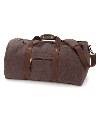 Quadra Vintage Canvas Holdall - model image