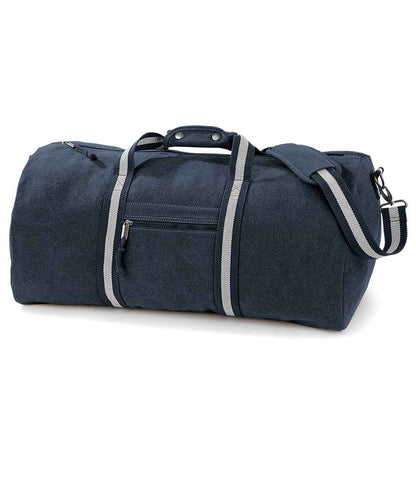 Quadra Vintage Canvas Holdall in Vintage Oxford Navy