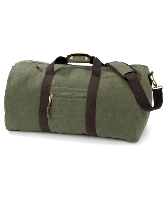 Quadra Vintage canvas holdall Sahara