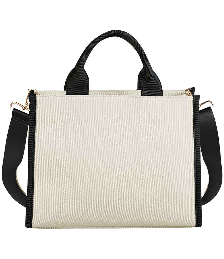 Quadra Puerto Medium Tote Bag in Natural/Black