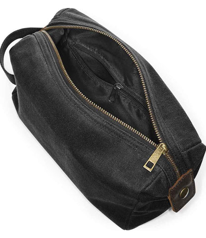 Quadra Heritage Waxed Canvas Wash Bag