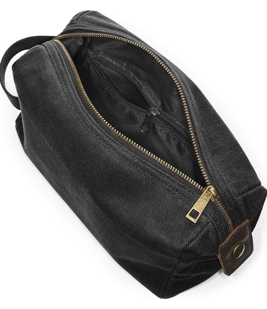 Quadra Heritage Waxed Canvas Wash Bag