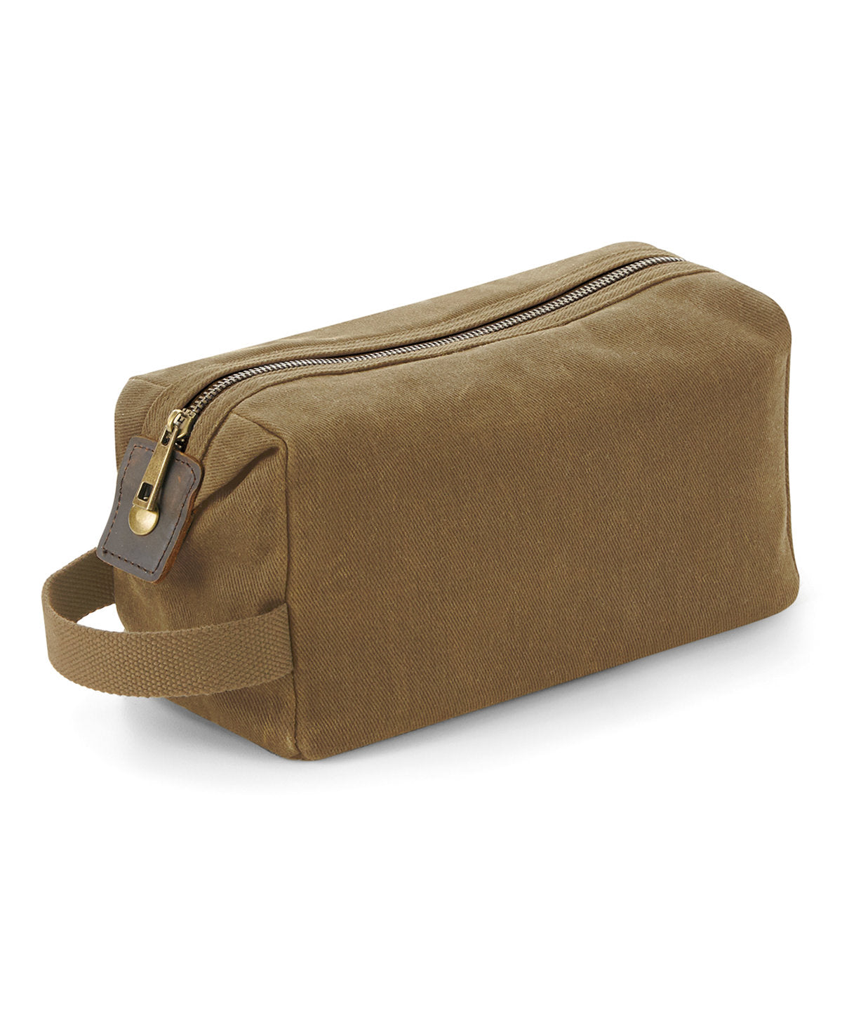 Quadra Heritage waxed canvas wash bag Desert Sand