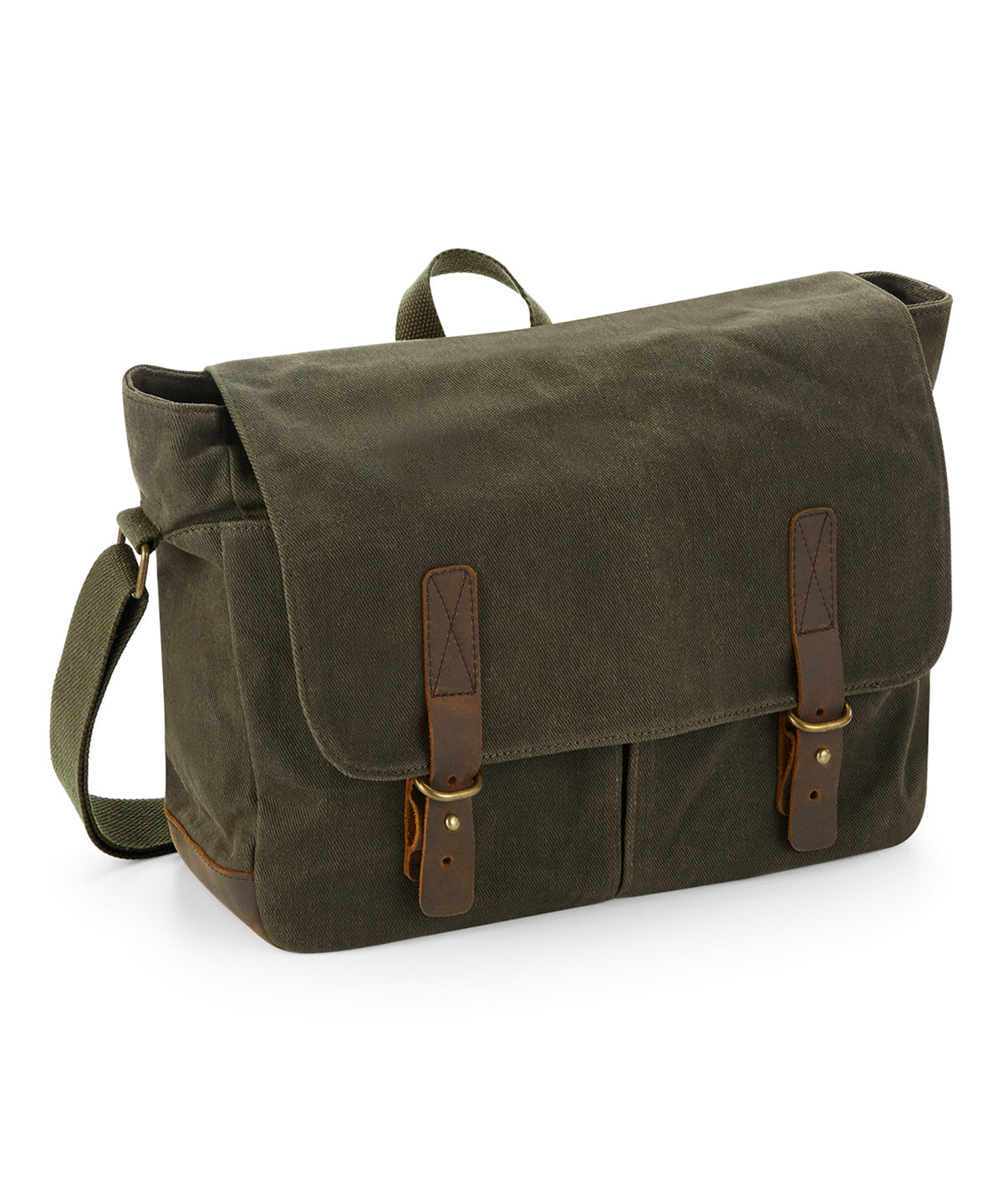 Quadra Heritage waxed canvas messenger Desert Sand