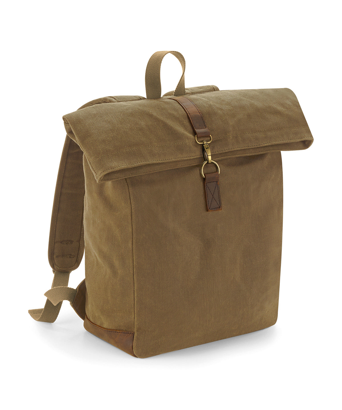 Quadra Heritage waxed canvas backpack Desert Sand