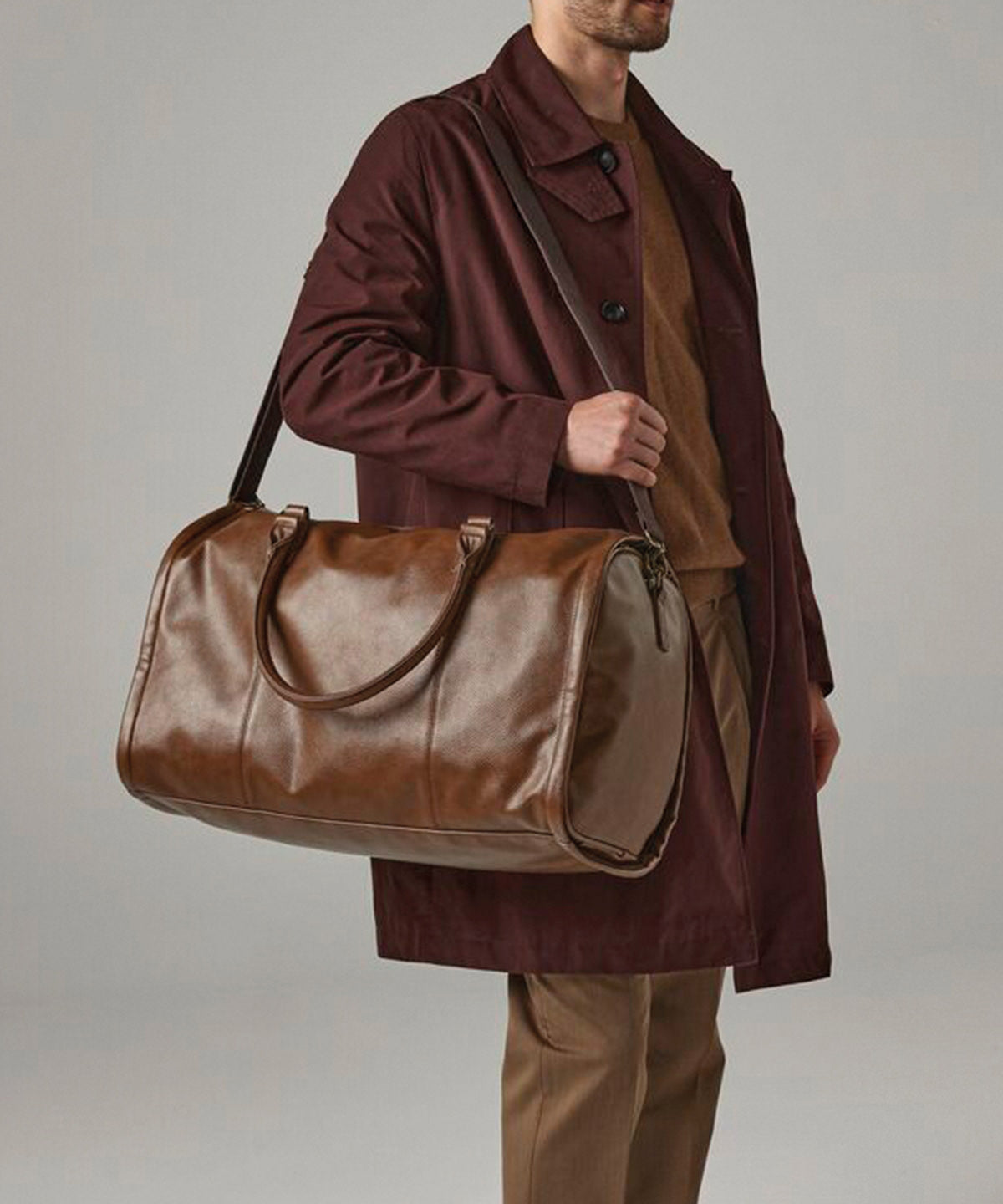 Quadra NuHide® garment weekender Tan