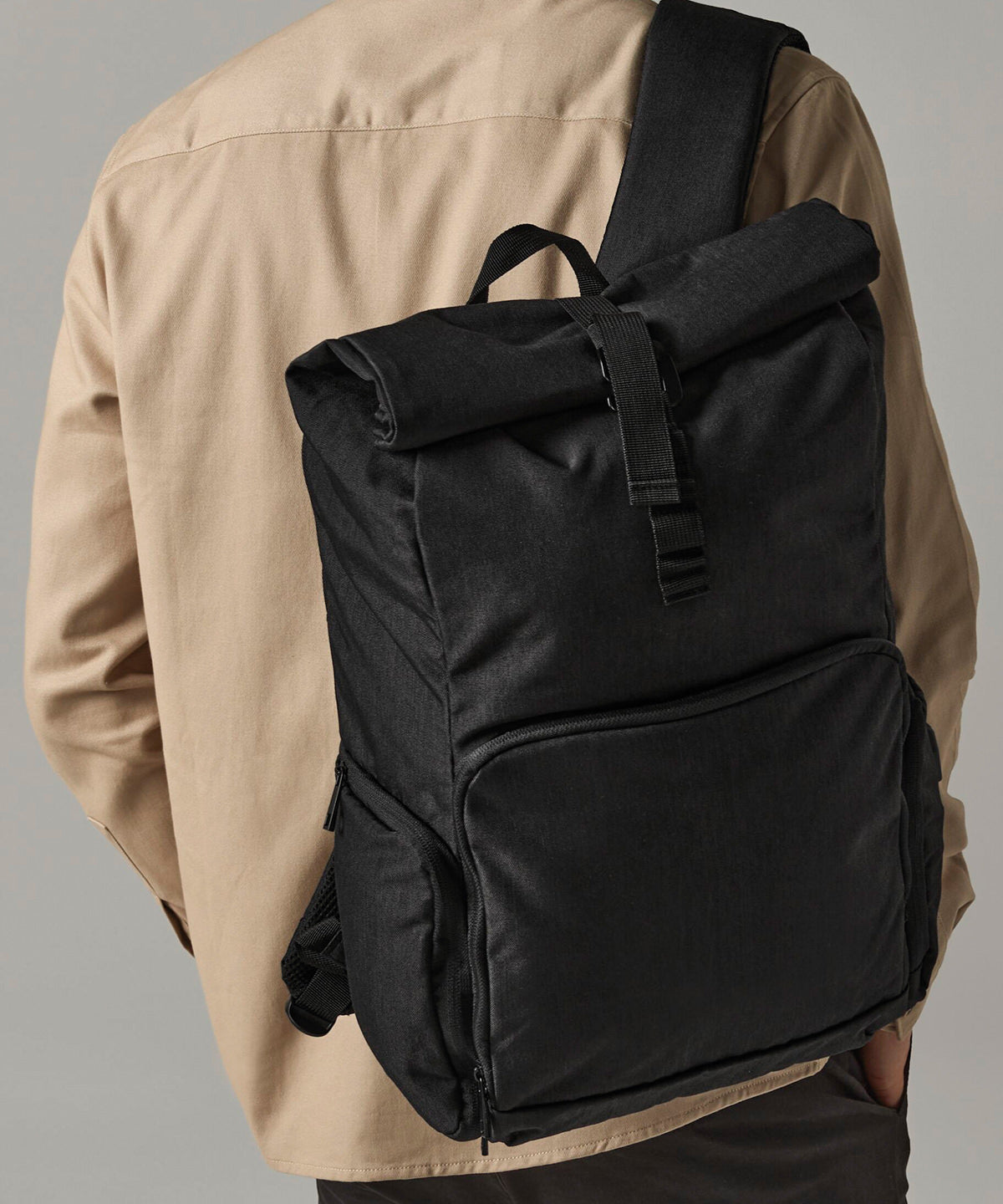 Quadra Q-Tech charge roll-top backpack Black