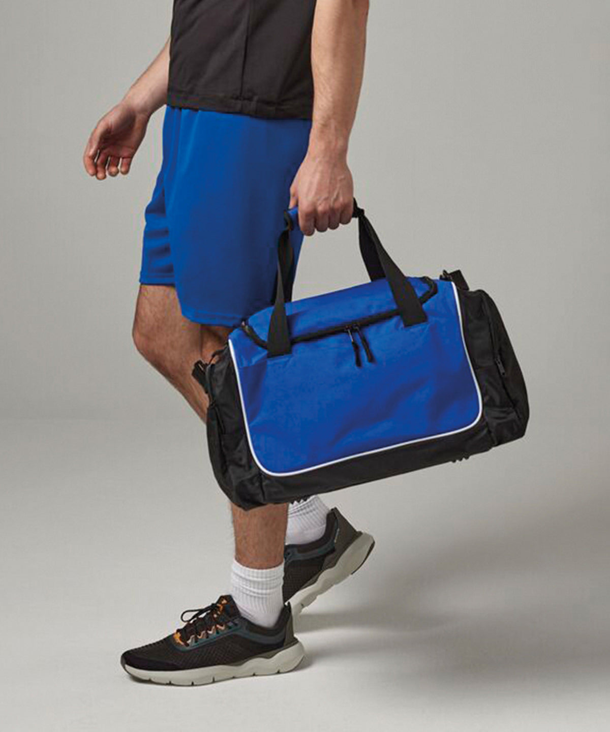 Quadra Teamwear locker bag Black/Light Grey