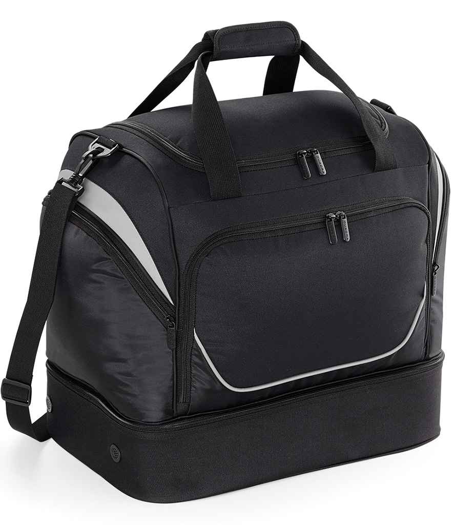 Quadra Pro Team Hardbase Holdall in Black/Light Grey