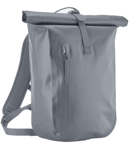 Quadra Waterproof Roll-Top Lite Backpack in Blue Grey