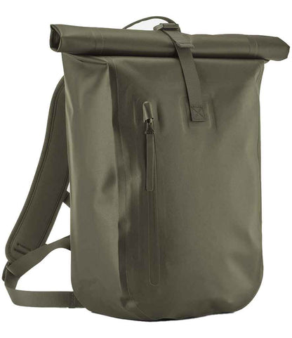 Quadra Waterproof Roll-Top Lite Backpack in Covert Green