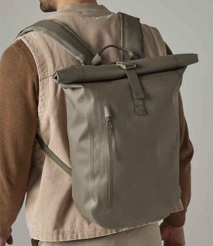 Quadra Waterproof Roll-Top Lite Backpack - model image