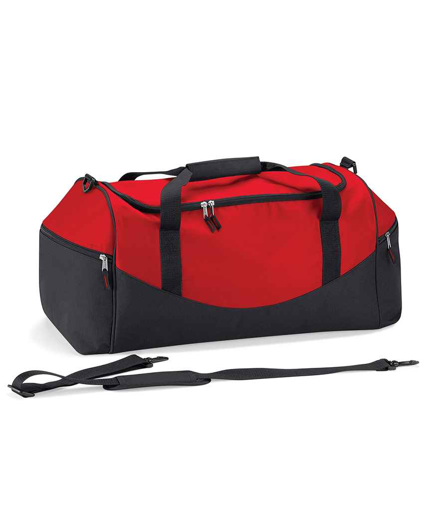 Quadra Teamwear Holdall in Red/Black/Black