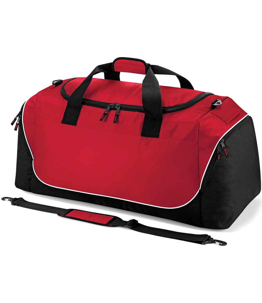 Quadra Teamwear Jumbo Kit Bag in Red/Black