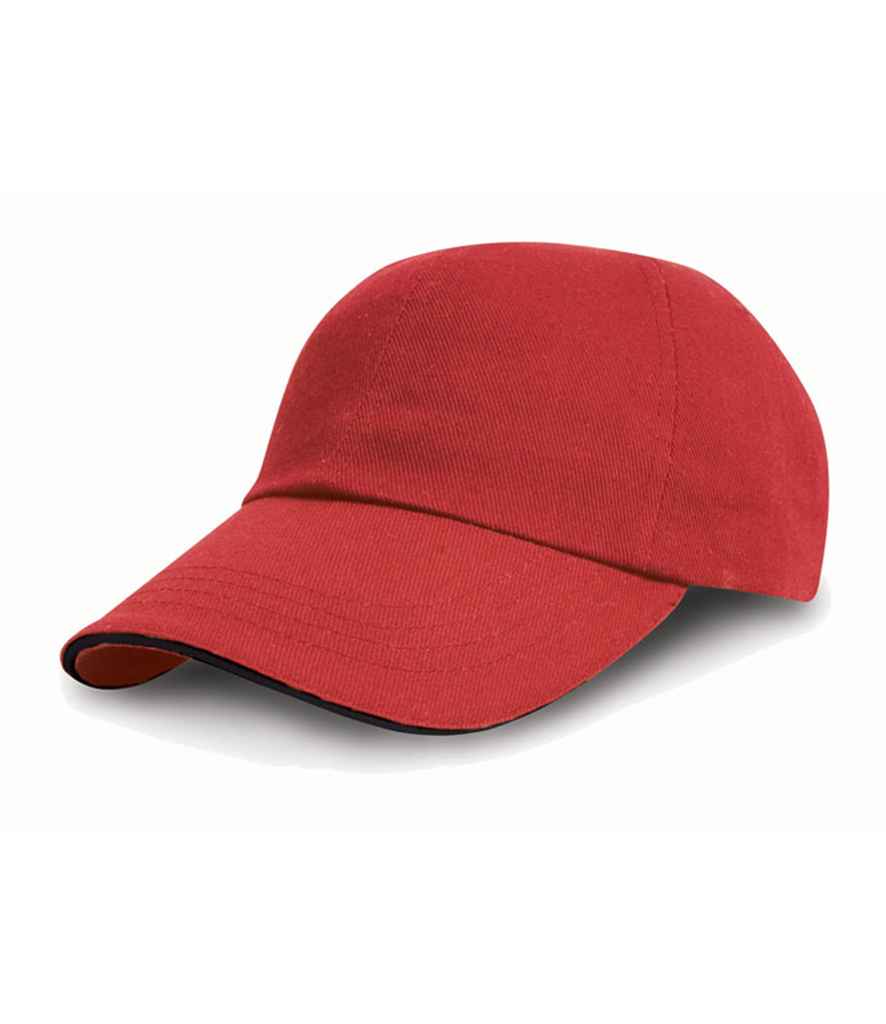 Result Heavy Cotton Drill Pro-Style Cap in Red