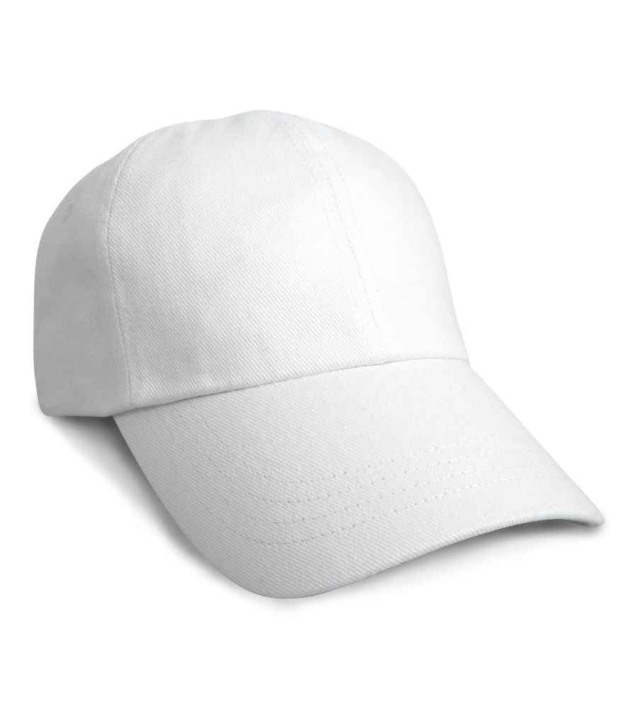 Result Heavy Cotton Drill Pro-Style Cap in White