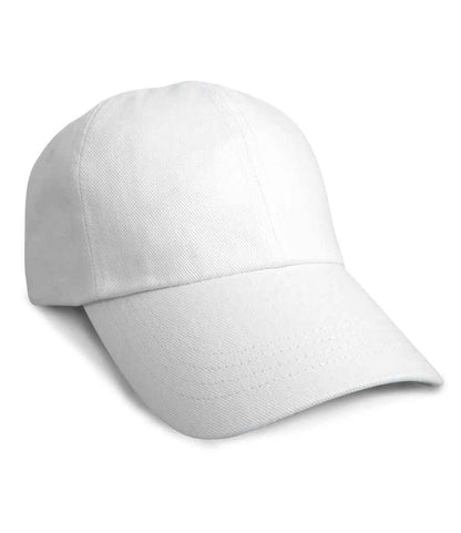 Result Heavy Cotton Drill Pro-Style Cap in White