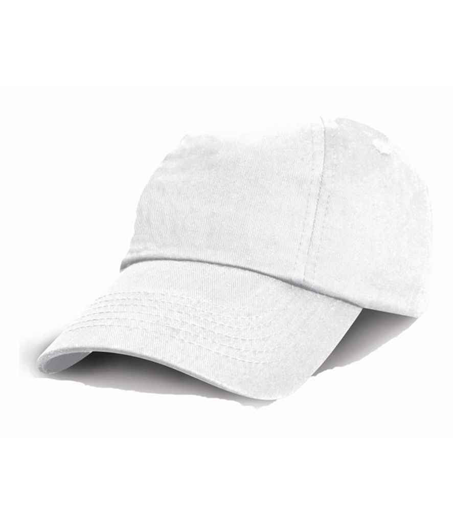 Result Kids Low Profile Cotton Cap in White