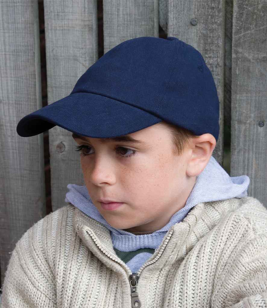 Result Kids Low Profile Heavy Brushed Cotton Cap - model image
