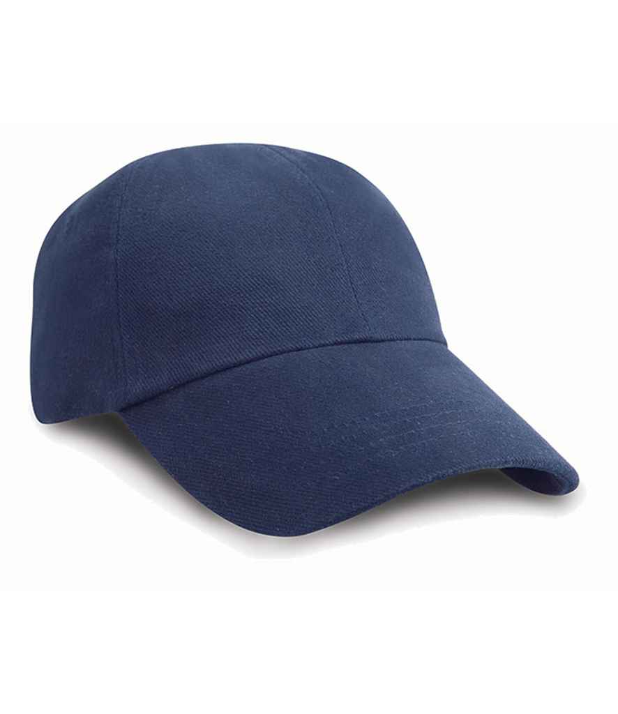 Result Low Profile Heavy Brushed Cotton Cap in Navy