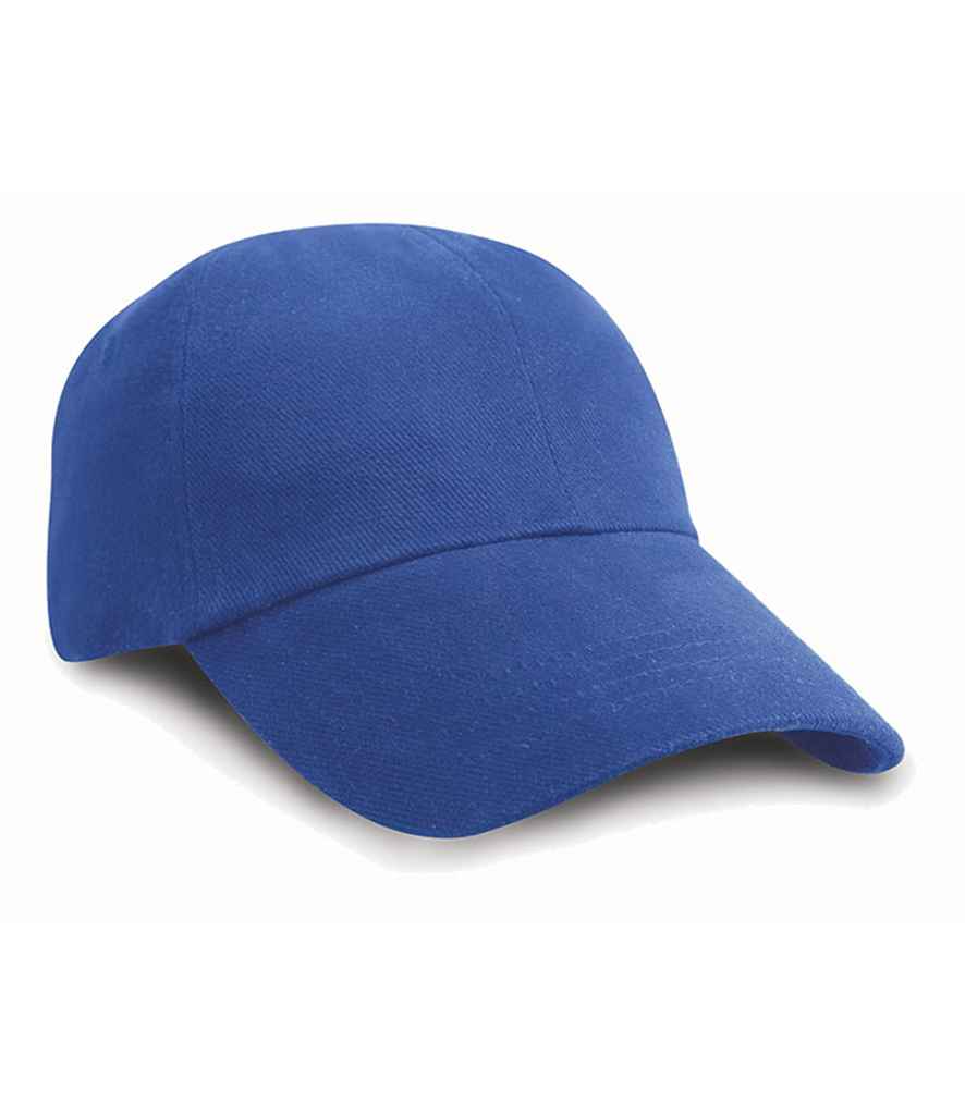 Result Low Profile Heavy Brushed Cotton Cap in Royal Blue