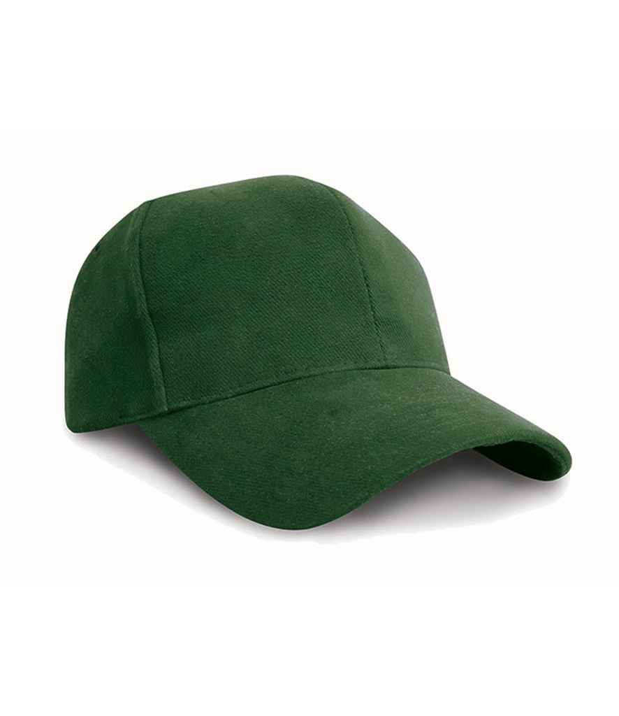 Result Pro-Style Heavy Brushed Cotton Cap in Forest Green