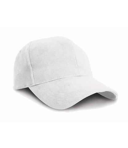 Result Pro-Style Heavy Brushed Cotton Cap in White
