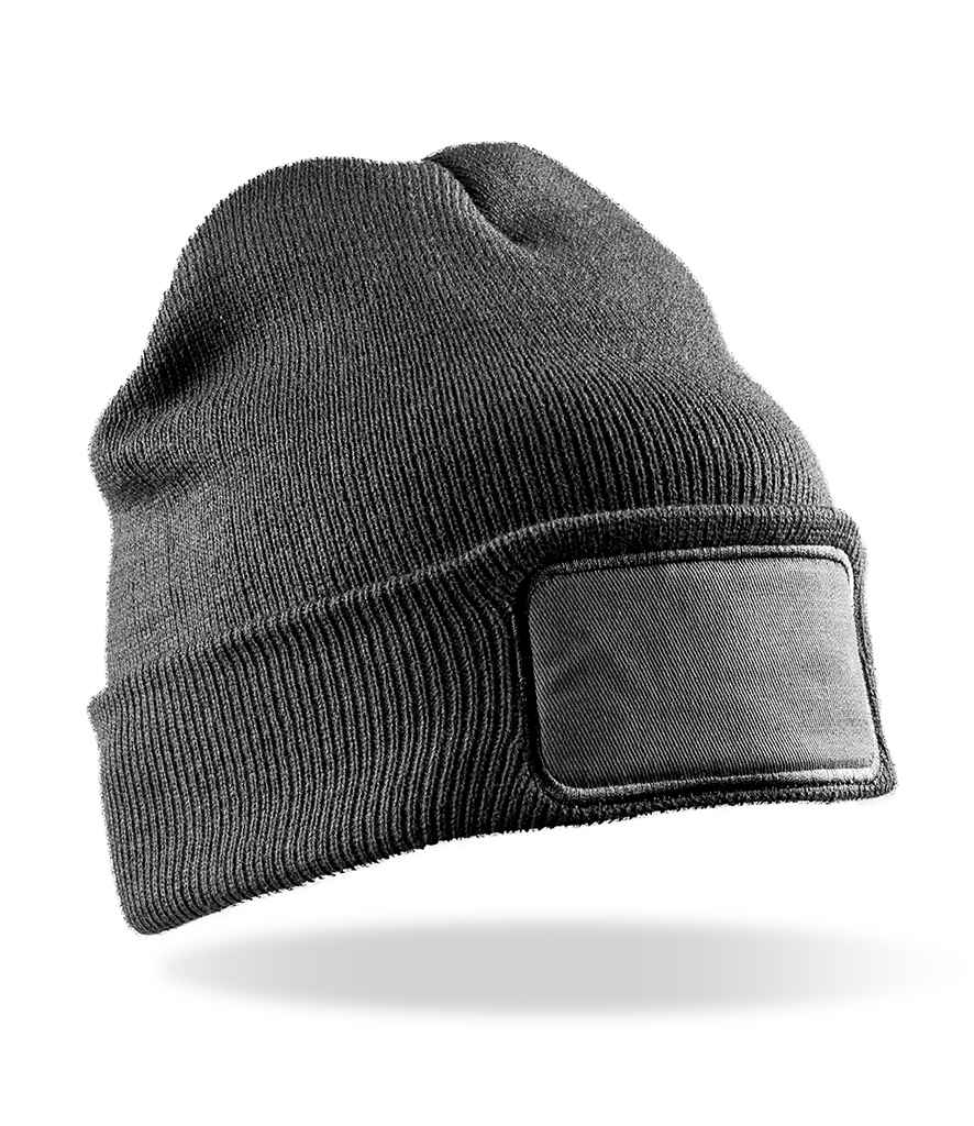Result Core Double Knit Printers Beanie in Grey