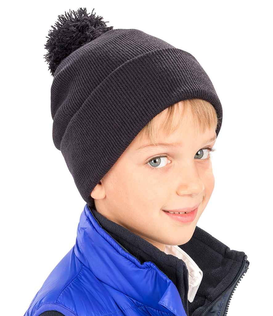 Result Core Kids Pom Pom Beanie - model image