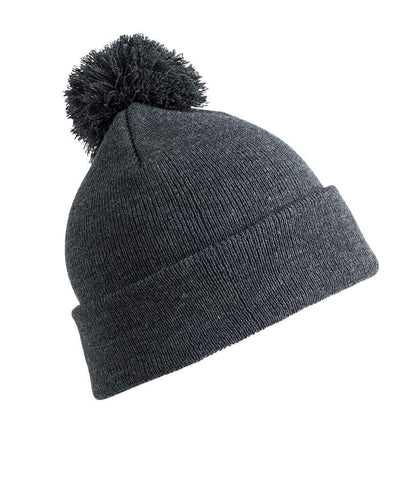 Result Core Kids Pom Pom Beanie in Grey