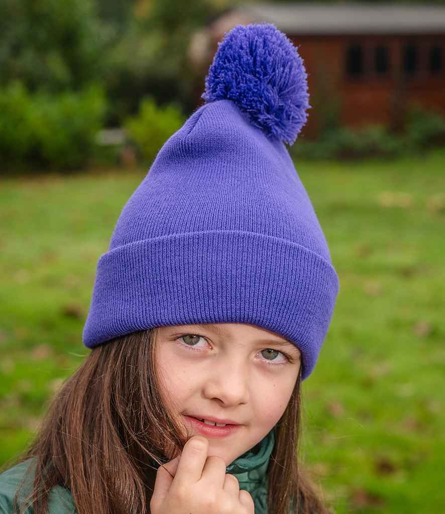 Result Core Kids Pom Pom Beanie - model image
