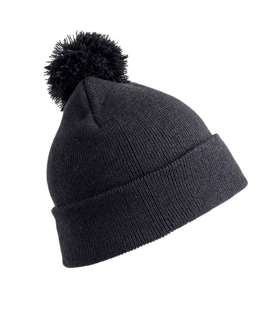 Result Core Pom Pom Beanie in Black