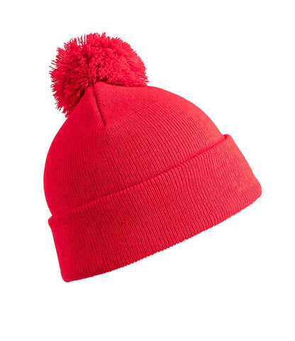 Result Core Pom Pom Beanie in Red