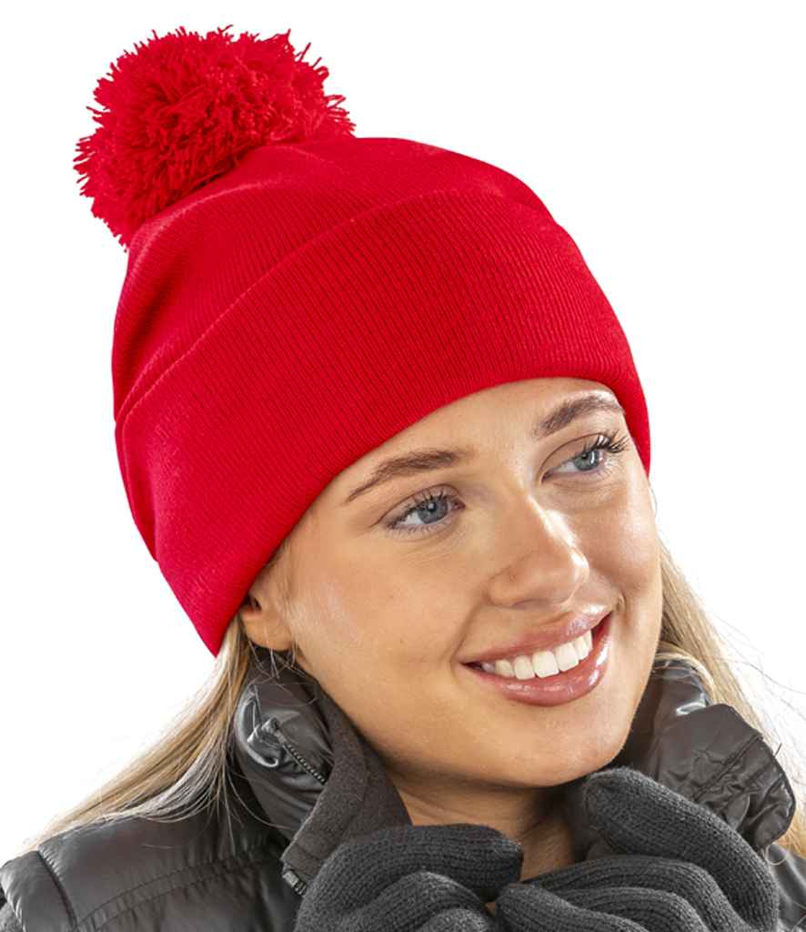 Result Core Pom Pom Beanie - model image