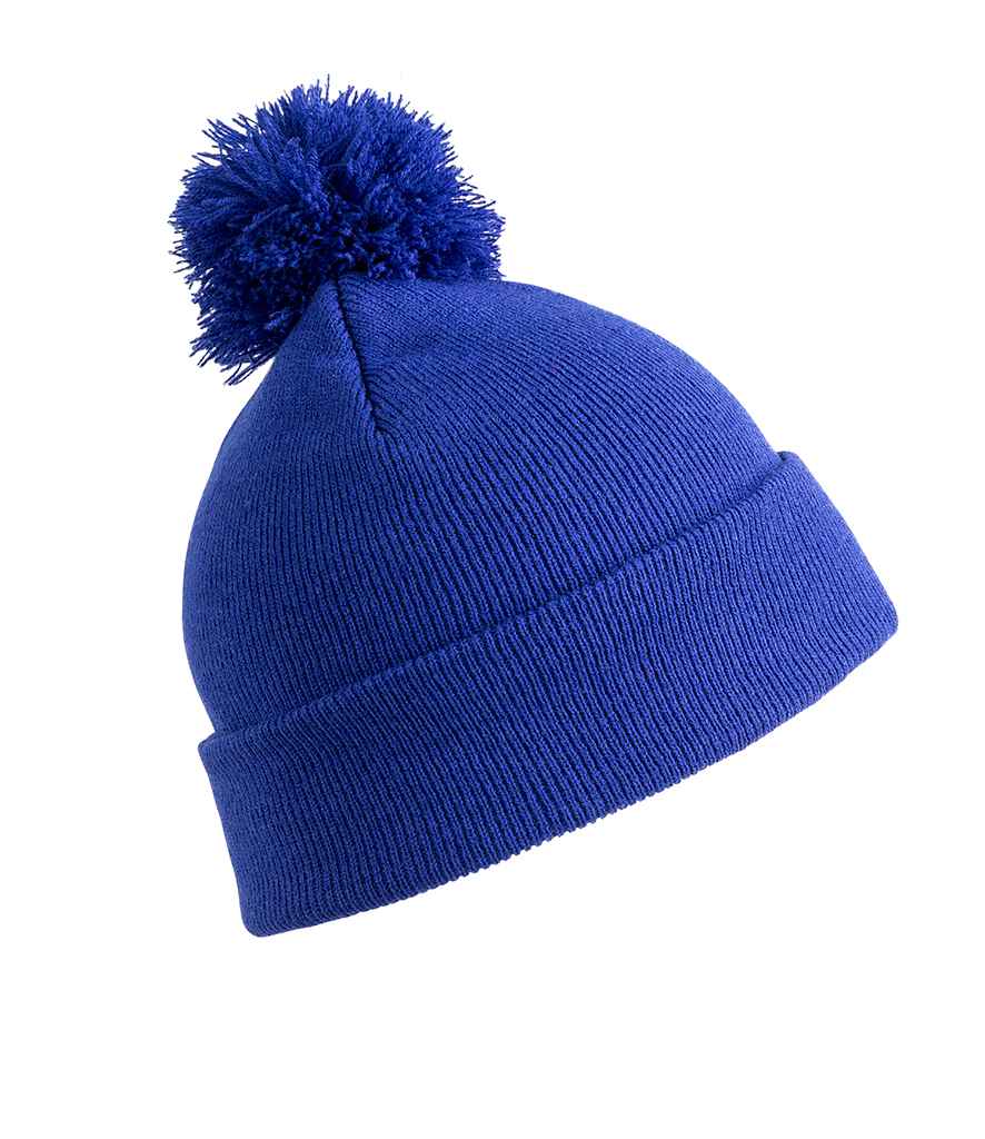 Result Core Pom Pom Beanie in Royal Blue
