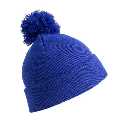 Result Core Pom Pom Beanie in Royal Blue