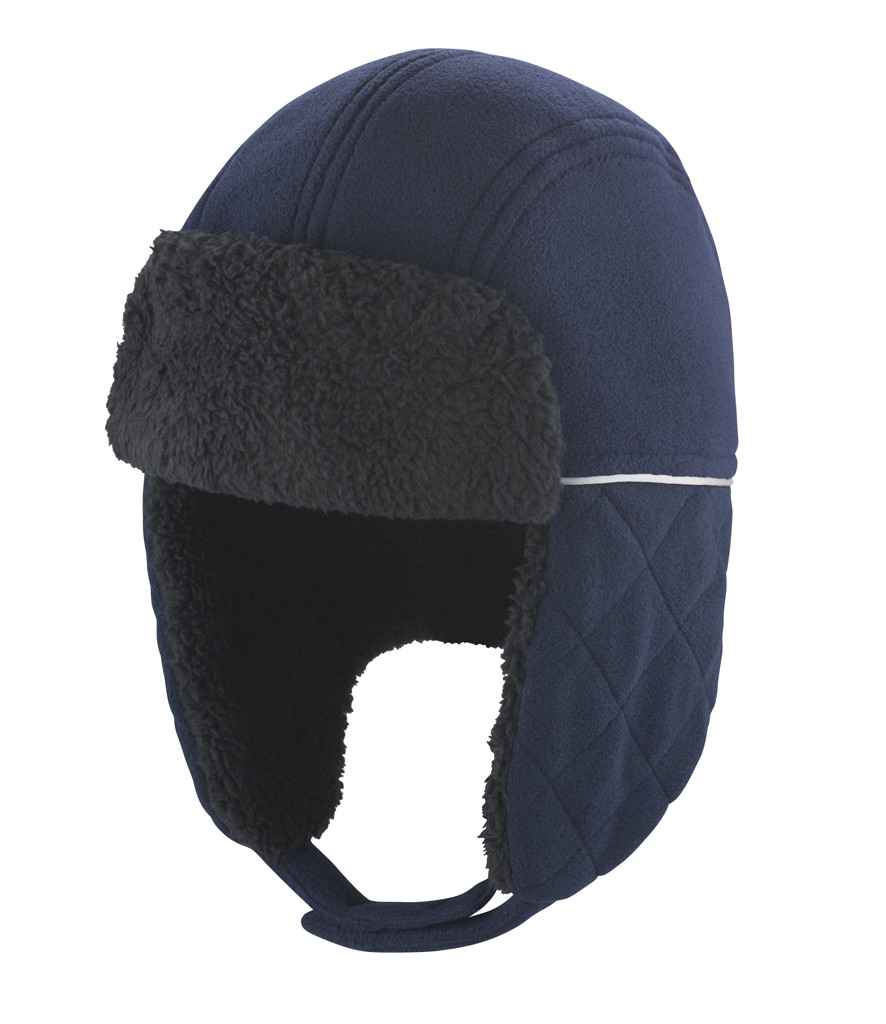Result Ocean Trapper Hat in Navy/Black