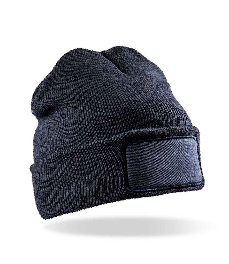 Result Double Knit Thinsulate™ Printers Beanie in Navy