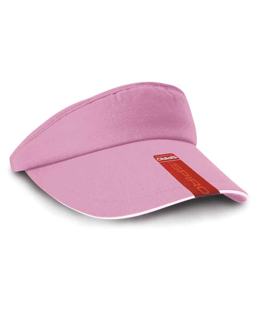 Result Herringbone Sun Visor in Pink/White
