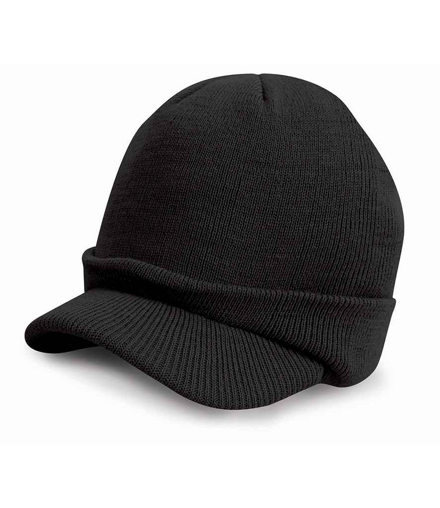 Result Esco Army Knitted Hat in Black