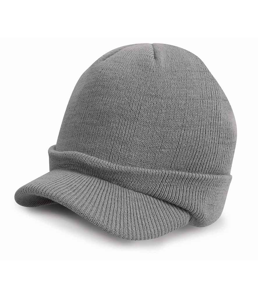 Result Esco Army Knitted Hat in Cool Grey