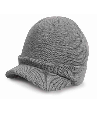 Result Esco Army Knitted Hat in Cool Grey