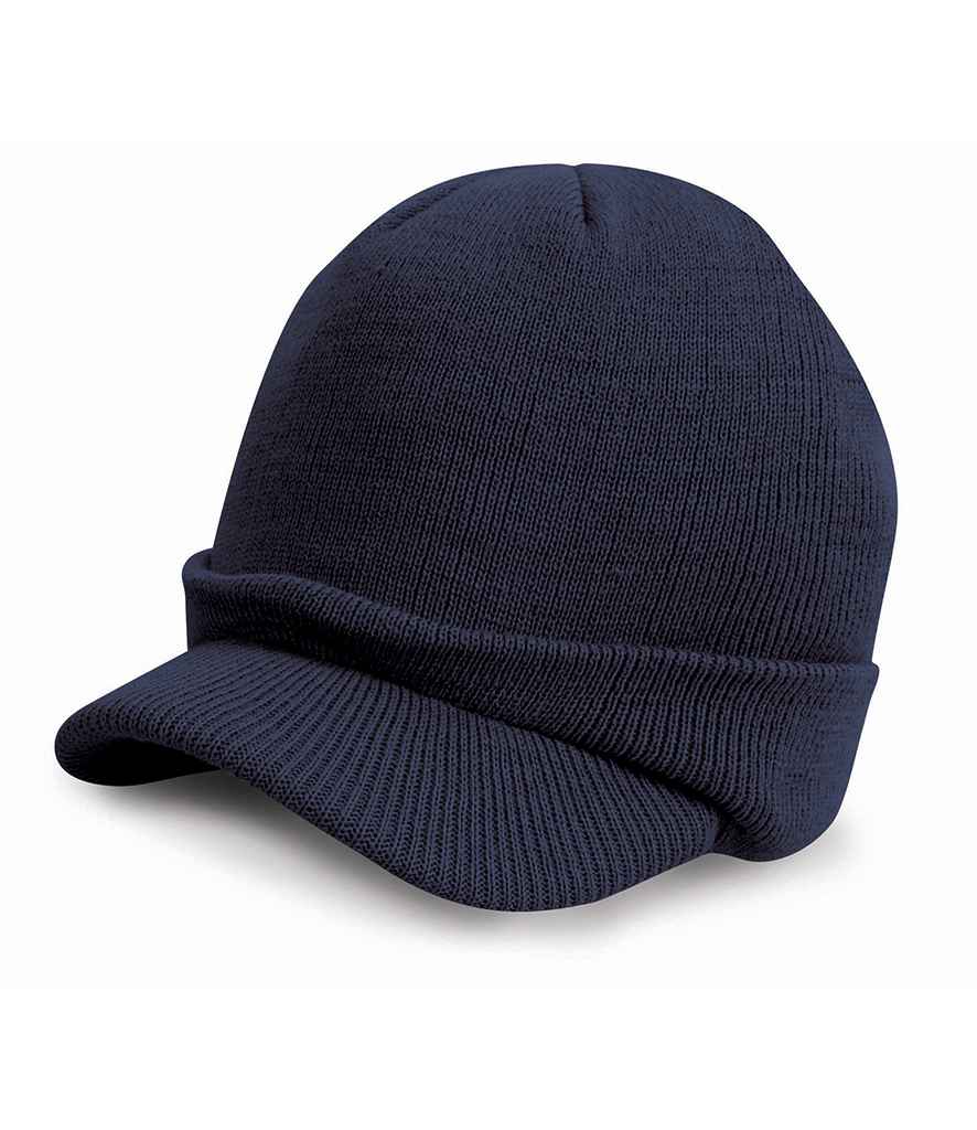 Result Esco Army Knitted Hat in Navy