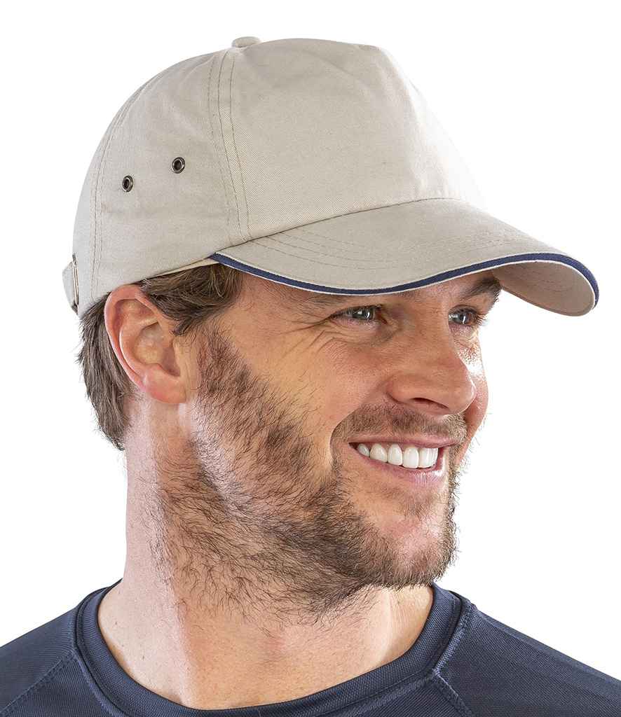 Result Plush Cotton 5 Panel Cap - model image