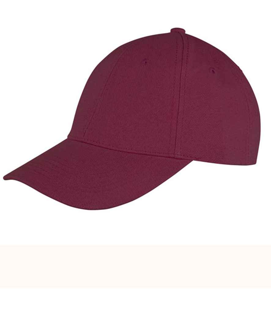 Result Memphis Brushed Cotton Cap in Burgundy